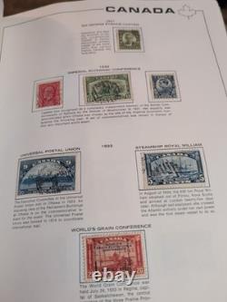 Collection de timbres du Canada massive et de grande valeur dans un bel album Scott. 1868 Fwd