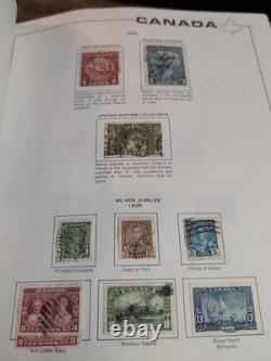 Collection de timbres du Canada massive et de grande valeur dans un bel album Scott. 1868 Fwd