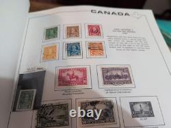 Collection de timbres du Canada massive et de grande valeur dans un bel album Scott. 1868 Fwd