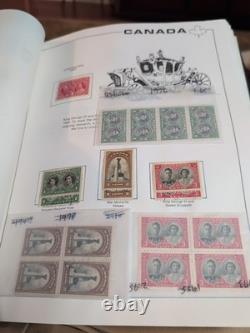 Collection de timbres du Canada massive et de grande valeur dans un bel album Scott. 1868 Fwd