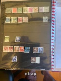 Collection de timbres du Danemark neufs dans un album