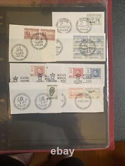 Collection de timbres du Groenland neufs et oblitérés dans un album