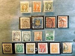 Collection de timbres du MEXIQUE TIMBRES VINTAGE SUR DE VIEILLES PAGES D'ALBUM SÉLECTION INCROYABLE
