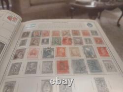 Collection de timbres du MONDE ENTIER dans l'album vintage HE Harris de 1954. Superbe! Wouah