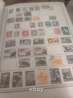 Collection de timbres du MONDE ENTIER dans l'album vintage HE Harris de 1954. Superbe! Wouah