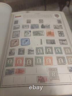 Collection de timbres du MONDE ENTIER dans l'album vintage HE Harris de 1954. Superbe! Wouah