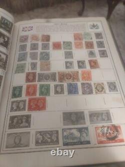 Collection de timbres du MONDE ENTIER dans l'album vintage HE Harris de 1954. Superbe! Wouah