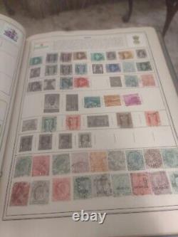 Collection de timbres du MONDE ENTIER dans l'album vintage HE Harris de 1954. Superbe! Wouah