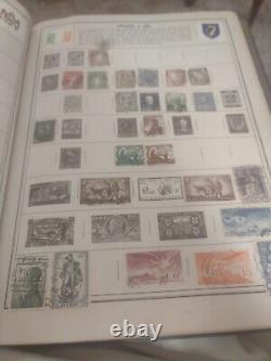 Collection de timbres du MONDE ENTIER dans l'album vintage HE Harris de 1954. Superbe! Wouah