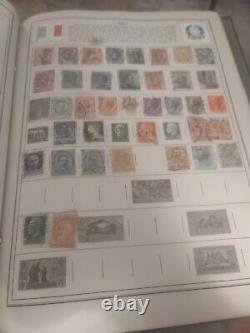 Collection de timbres du MONDE ENTIER dans l'album vintage HE Harris de 1954. Superbe! Wouah