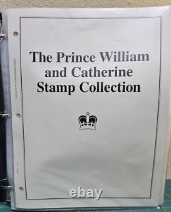 Collection de timbres du Prince William & Catherine 132 ensembles non dentelés d'occasion