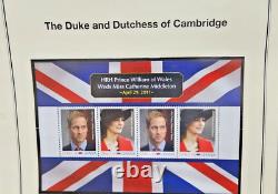 Collection de timbres du Prince William & Catherine 132 ensembles non dentelés d'occasion