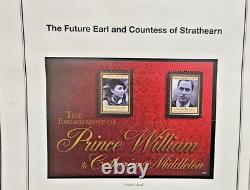 Collection de timbres du Prince William & Catherine 132 ensembles non dentelés d'occasion