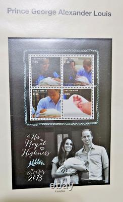 Collection de timbres du Prince William & Catherine 132 ensembles non dentelés d'occasion