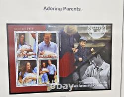 Collection de timbres du Prince William & Catherine 132 ensembles non dentelés d'occasion