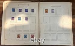 Collection de timbres du Salvador dans des pages d'album vintage des années 1800-1900, numéros classiques