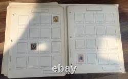 Collection de timbres du Salvador dans des pages d'album vintage des années 1800-1900, numéros classiques