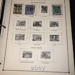Collection de timbres du Vatican dans un album White Ace, 1929-1954, avec quelques timbres neufs
