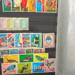 Collection de timbres du monde MNH, lot d'accumulation dans un classeur de 48 pages