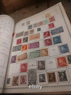 Collection de timbres du monde en 1958, album Minkus parfait. Des années 1800 à aujourd'hui. Voir