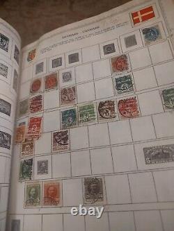 Collection de timbres du monde en 1958, album Minkus parfait. Des années 1800 à aujourd'hui. Voir