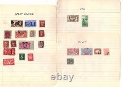 Collection de timbres du monde entier 115 territoires utilisés MH 1675+ articles CV 435 JJ1