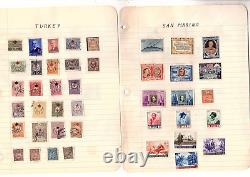 Collection de timbres du monde entier 115 territoires utilisés MH 1675+ articles CV 435 JJ1