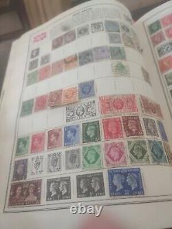 Collection de timbres du monde entier dans le nouvel album d'ambassadeur déposé 1800 en avant A+++