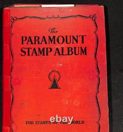 Collection de timbres du monde entier dans un album Paramount jusqu'en 1950, 600 pages, belle Chine