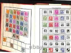 Collection de timbres du monde entier dans un album Paramount jusqu'en 1950, 600 pages, belle Chine