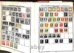 Collection de timbres du monde entier dans un album Paramount jusqu'en 1950, 600 pages, belle Chine