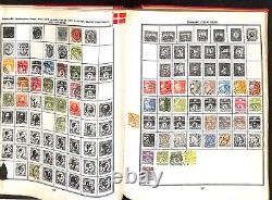 Collection de timbres du monde entier dans un album Paramount jusqu'en 1950, 600 pages, belle Chine