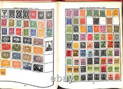 Collection de timbres du monde entier dans un album Paramount jusqu'en 1950, 600 pages, belle Chine