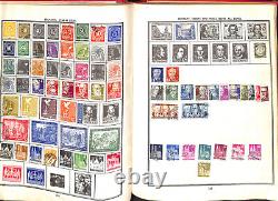 Collection de timbres du monde entier dans un album Paramount jusqu'en 1950, 600 pages, belle Chine