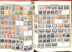 Collection de timbres du monde entier dans un album Paramount jusqu'en 1950, 600 pages, belle Chine