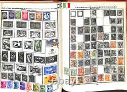 Collection de timbres du monde entier dans un album Paramount jusqu'en 1950, 600 pages, belle Chine