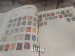 Collection de timbres du monde entier dans un album vintage Scott Modern de 1946. ÉNORME et précieuse.