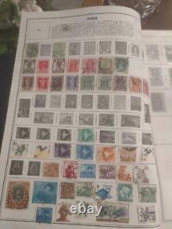 Collection de timbres du monde entier dans un bel album HE Harris. Super variété - Incroyable