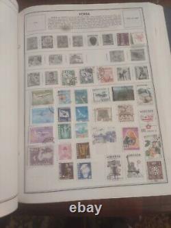 Collection de timbres du monde entier dans un bel album HE Harris. Super variété - Incroyable