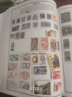 Collection de timbres du monde entier dans un bel album HE Harris. Super variété - Incroyable