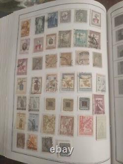 Collection de timbres du monde entier dans un bel album HE Harris. Super variété - Incroyable