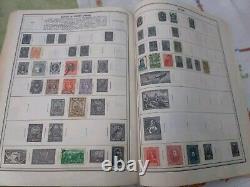 Collection de timbres du monde entier dans un énorme album Harris Ambassador de 1960. Valeur en espèces élevée