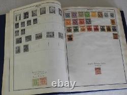 Collection de timbres du monde entier de plus de 3500 timbres dans l'album de luxe Harris Deluxe Stateman de 1969 de G à Z