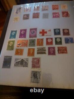 Collection de timbres du monde merveilleux dans un album Wilson Jones des années 1900 et suivantes ! Super+