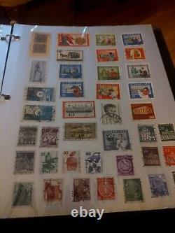 Collection de timbres du monde merveilleux dans un album Wilson Jones des années 1900 et suivantes ! Super+