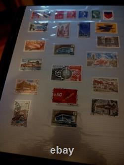 Collection de timbres du monde merveilleux dans un album Wilson Jones des années 1900 et suivantes ! Super+