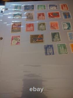 Collection de timbres du monde merveilleux dans un album Wilson Jones des années 1900 et suivantes ! Super+