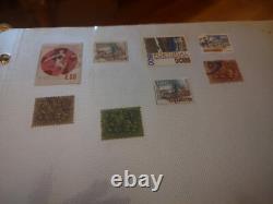 Collection de timbres du monde merveilleux dans un album Wilson Jones des années 1900 et suivantes ! Super+