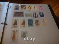 Collection de timbres du monde merveilleux dans un album Wilson Jones des années 1900 et suivantes ! Super+