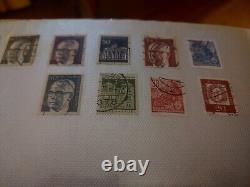 Collection de timbres du monde merveilleux dans un album Wilson Jones des années 1900 et suivantes ! Super+